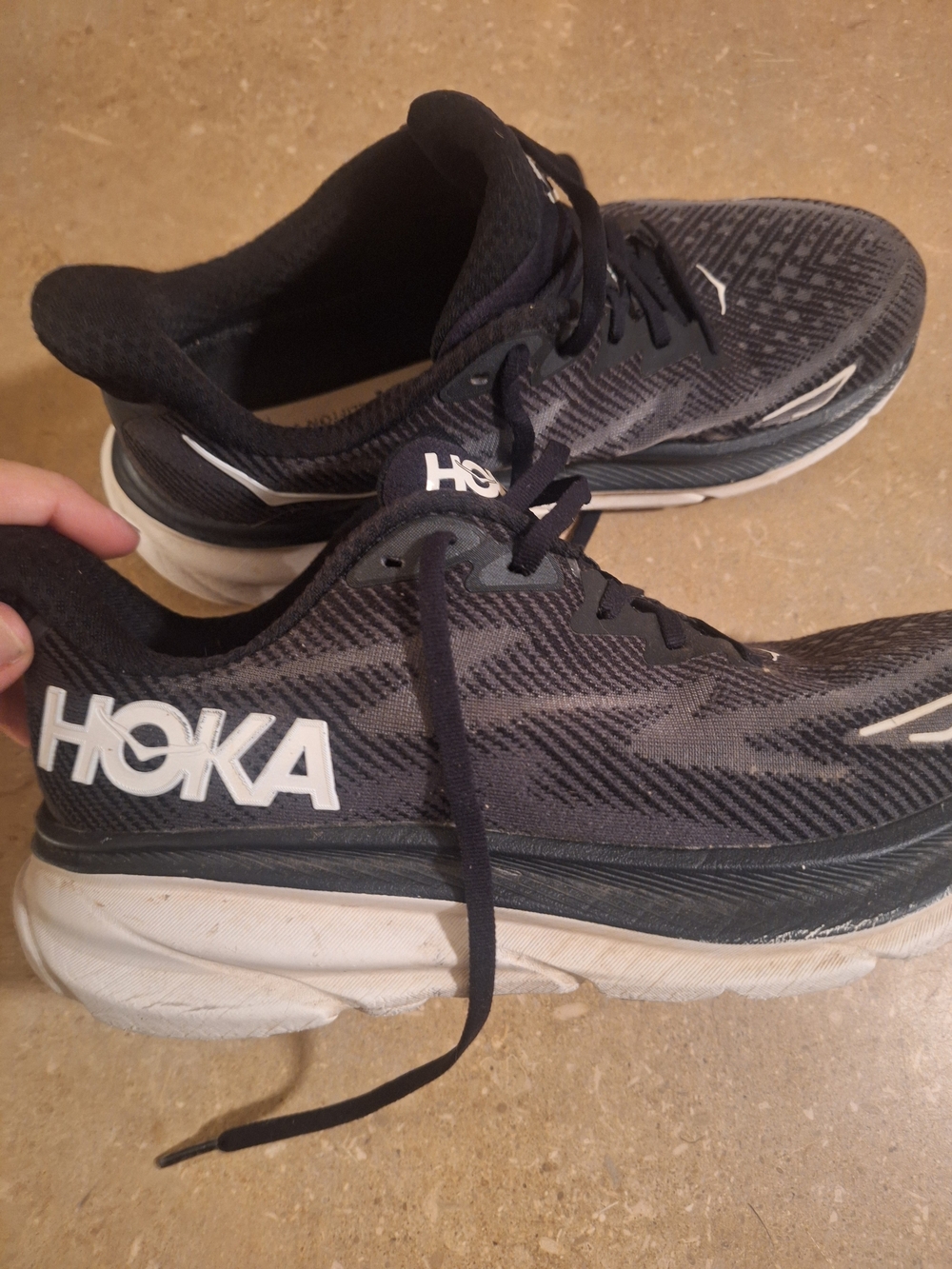 Hoka One One Men's Running Shoes - Black and White